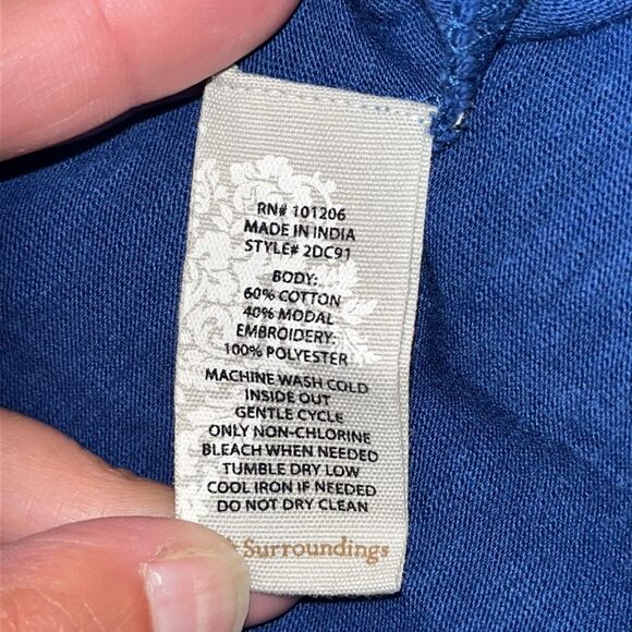 Soft Surroundings Embroidered Knit Cardigan - Picture 6 of 6